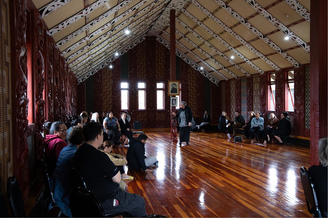 Woman standing outside Wellbeing centre