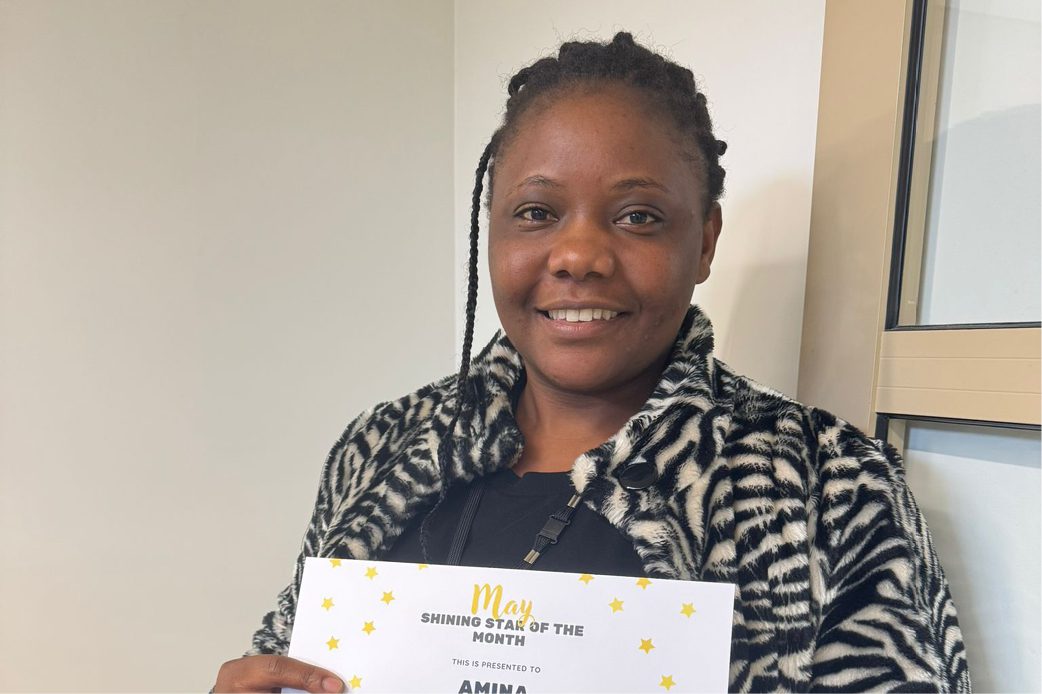 Two women dressed up for Christmas